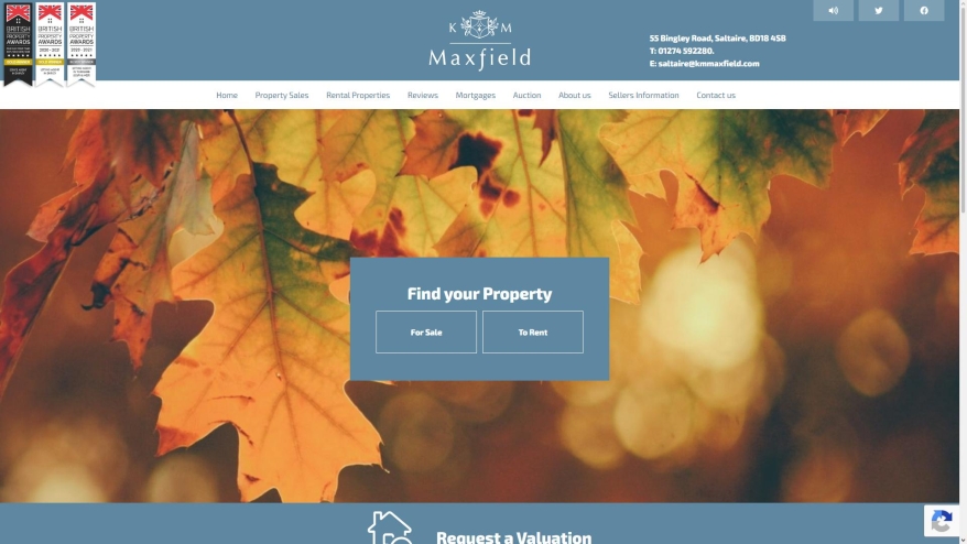 KM Maxfield Ltd Screenshot of KM Maxfield Ltd website