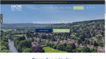 Screenshot of Dacre Son & Hartley website