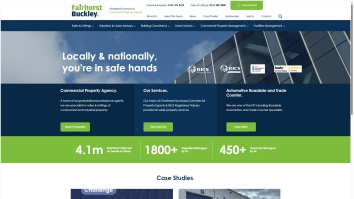 Screenshot of Fairhurst Buckley, Stockport website
