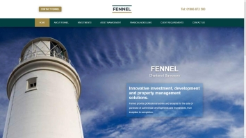 Screenshot of Fennel Chartered Surveyors website