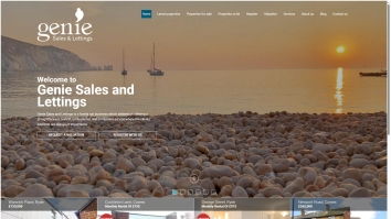 Screenshot of Genie Lettings website