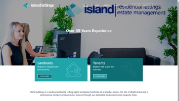 Screenshot of Island Lettings, Ryde website