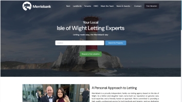 Screenshot of MerrieBanks Lettings website