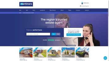 Screenshot of Mortimers website