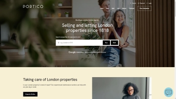 Screenshot of Portico website