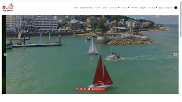 Screenshot of Red Squirrel Property Shop website