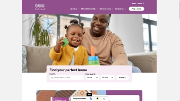 Screenshot of Viaduct Housing, Stockport website