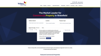 Screenshot of Vickers Carnley, Wakefield website