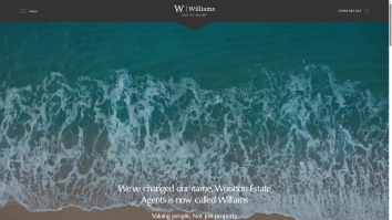 Screenshot of Williams Isle of Wight website